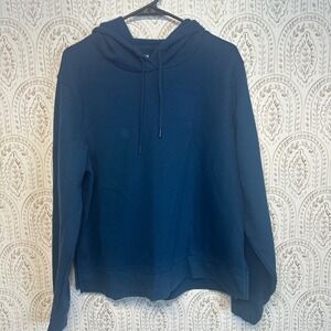Tek Gear Ultrasoft Fleece Hoodie Sweatshirt Women's XL Blue Pullover